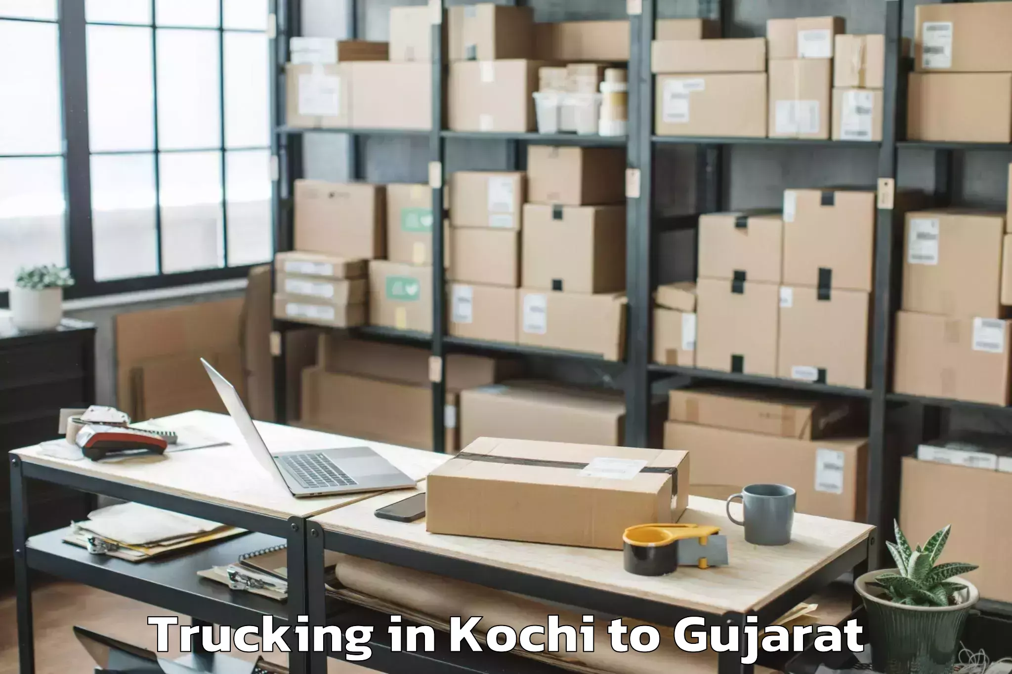 Book Your Kochi to Amroli Trucking Today